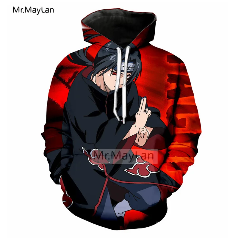 Harjuku Anime Naruto 3D Print Jacket Men/women Hip Hop Streetwear Hoodies Boys Modis Tracksuits Personality Outfits Clothes 5XL