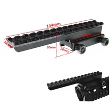 Тактический подъемник FIRECLUB, удлиняющее основание с плоским верхом, длина 145 мм, для 20 мм Пикатинни/Вивера, крепление на 14 слотов