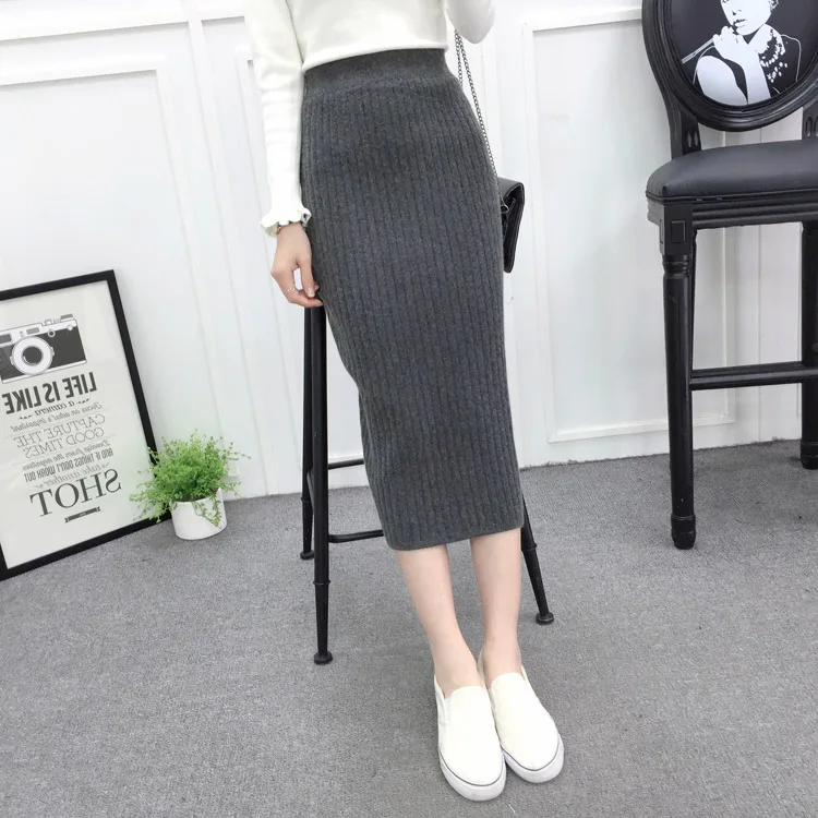 wool skirt grey 01