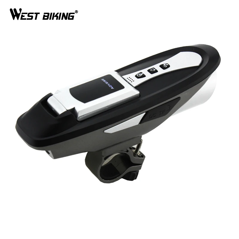 

WEST BIKING 6 Function Cycling Compute+Light +Sound+Bluetooth Phones+Bell+USB Charger+Bicycle Waterproof Wireless Bike Computer
