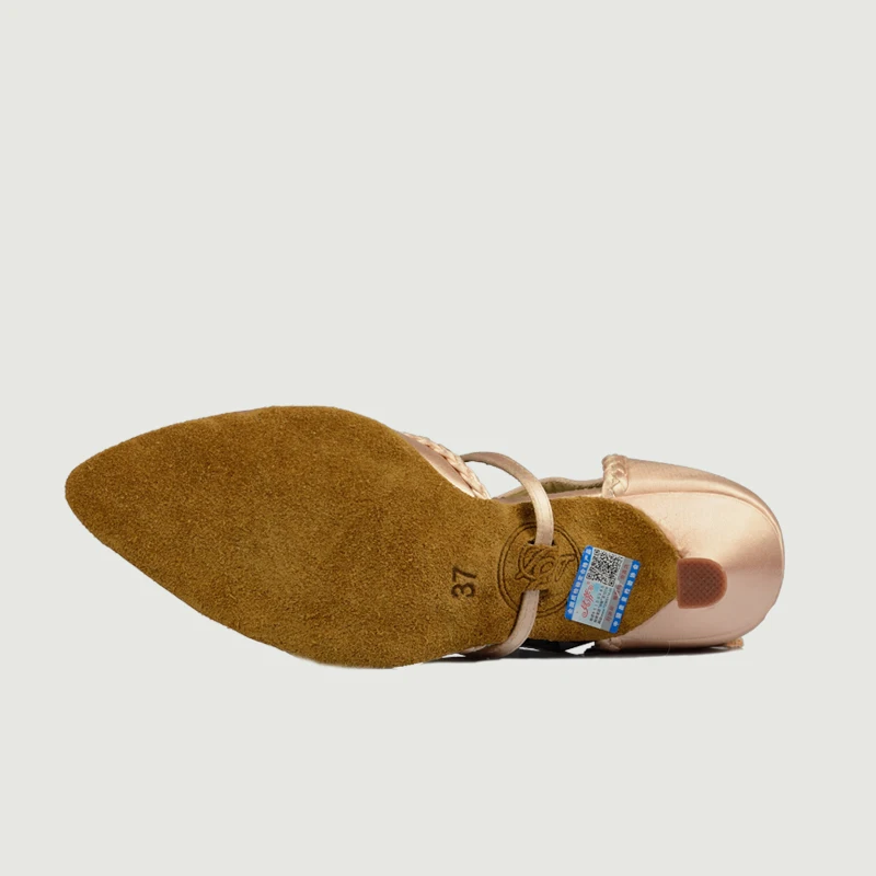 20161210_091520_017Ballroom Dancing Shoes Fitness Breathable Ladies Aerobics Shoes Adult Sports Closed Toe Brown Modern Women Social Square dance Sneakers Discounts