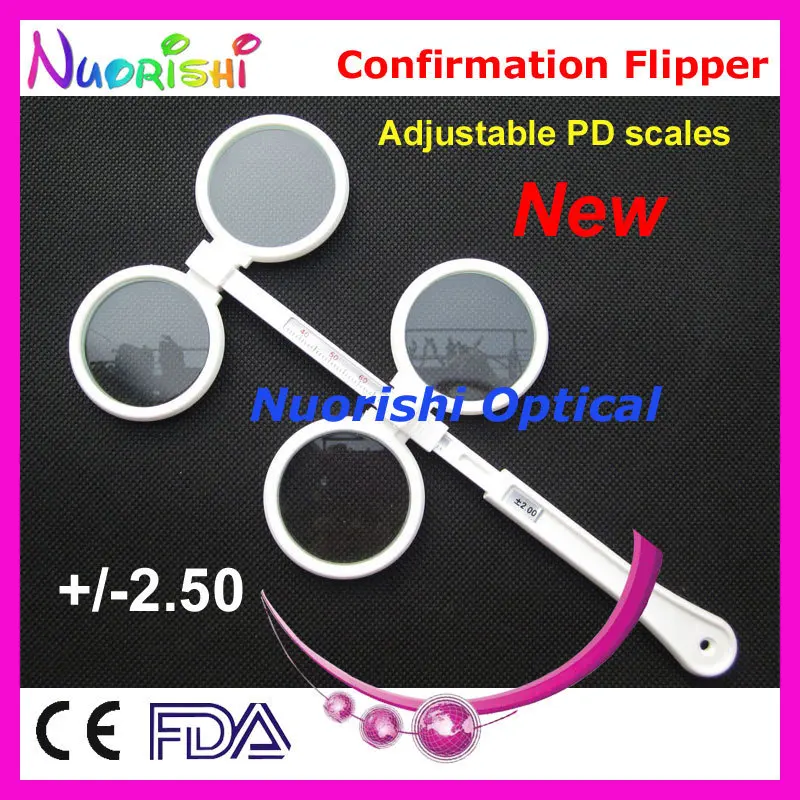 Регулируемый PD офтальмологический пластиковый подтверждение Флиппер тест E04-2510 - Цвет оправы: Diopter 250 degrees