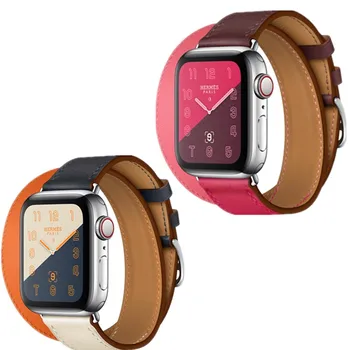 

Leather Bracelet Strap For Apple watch band 4/3/2/1 Sport Single Tour Watchband Wrist belt For Iwatch 44/42/40/38mm Accessories