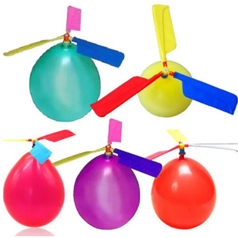 

10Pcs/ Lot Funny Traditional Classic Sound Balloon Helicopter Kids Play Flying Toys Ball Outdoor Children Sports Funny Toy