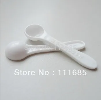 

Free Shipping 2000Pcs Professional Plastic 0.25 Gram Scoops/Spoons For Food/Milk/Washing Powder/Medicine White Measuring Spoons