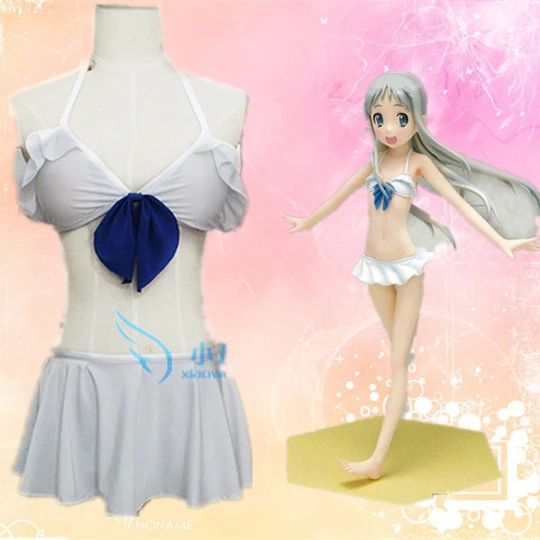 We Still Don't Know the Name of the Flower We Saw That Day Anohana Meiko Honma Menma summer bikini swim suit Cosplay Costume