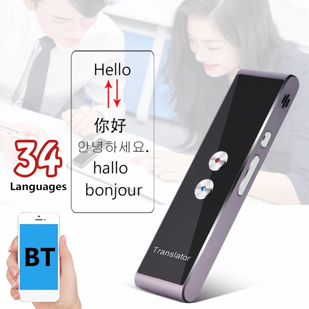

Pocket Translator 34 language voice smart Travel Translator Universal Russian Italian Chinese Spanish English French Translation