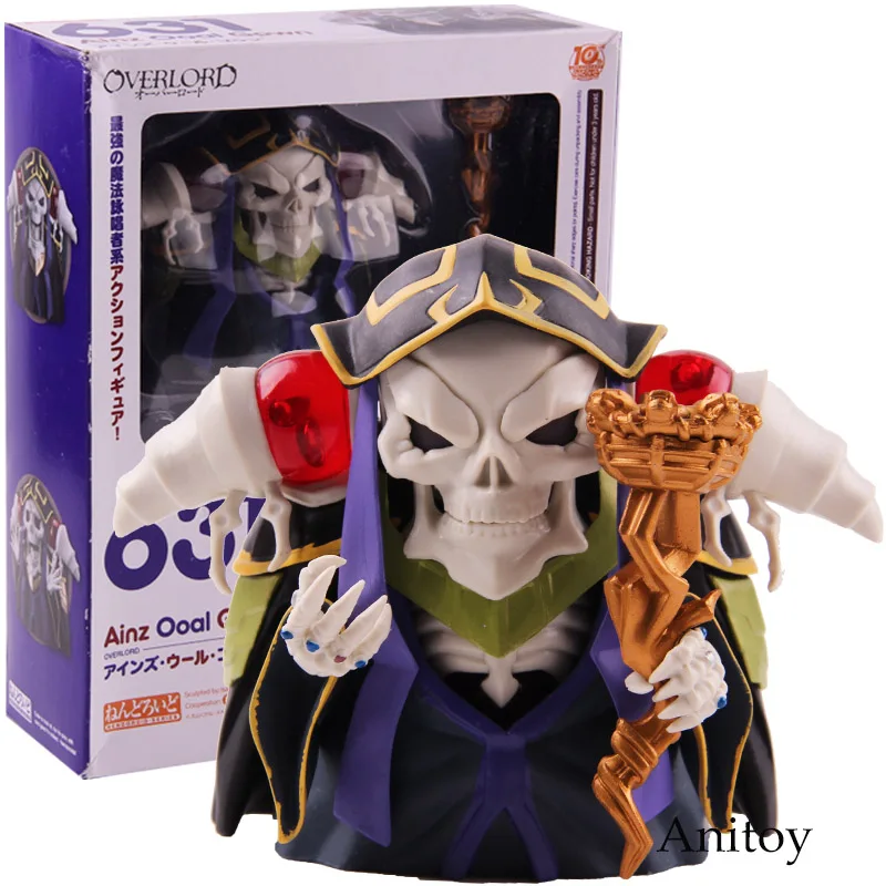 Ainz Ooal платье Nendoroid 631 10-летие ПВХ Хорошая улыбка компании Nendoroid фигурка Коллекционная модель игрушки - Цвет: with box