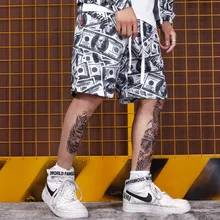 Лето tidal wave европейский и американский ветер, печать на заказ, студентов, мужчин и женщин, пять точек галстуков, шорты