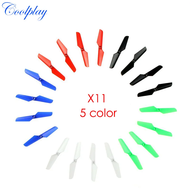 

Wholesale/5set=20pcs Syma X11 X11C Parts Main Blade A+Main Blade B Propellers Spare Parts for Syma RC Quadcopter Drone }