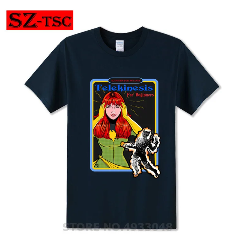 

New Telekinesis for Beginners X T shirt men Summon Demons T-shirts homme alien streetwear loose shirt monster design hip hop app