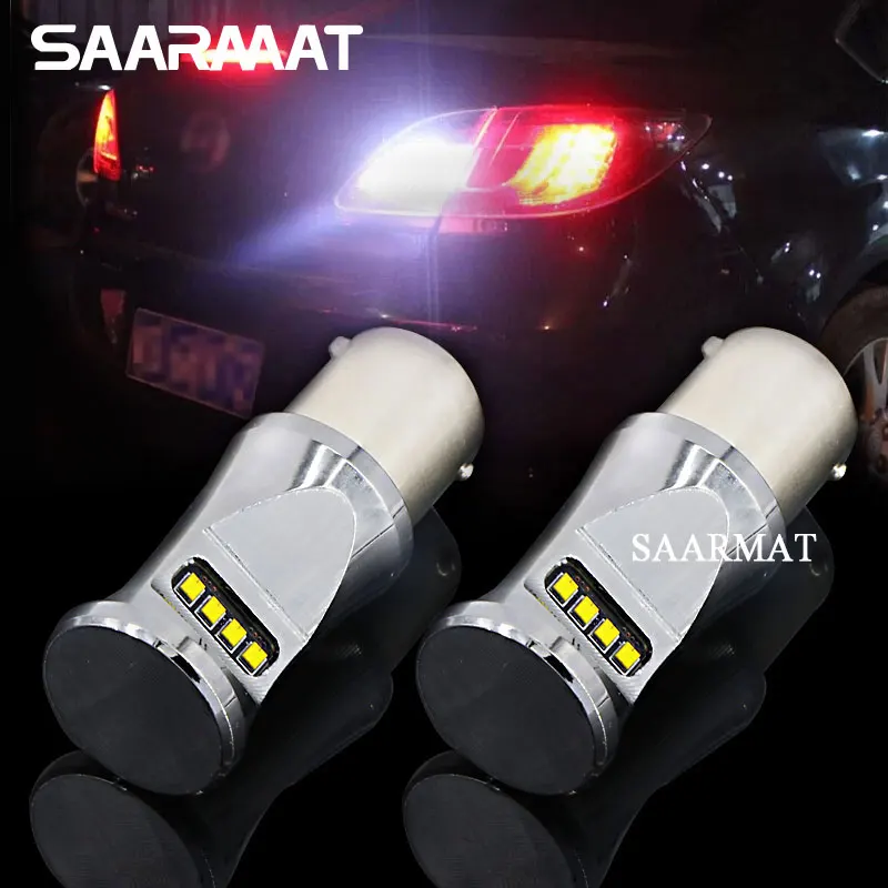 

Pair 1156 P21W BA15S Canbus LED Bulb w/ Philips Chips Backup Reverse Light DRL For Mercedes W204 C 07-2014 SL63 AMG