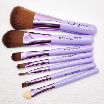 

Hot BIOAQUA 7Pcs Makeup Brushes Set Eye Lip Face Foundation Make Up Brush Kit Soft Fiber Hair Tools wyt77