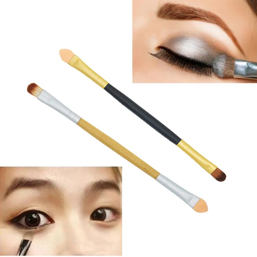 

maquiagem Makeup Brush Double-end Eyeshadow Sponge Brush Applicator Makeup Cosmetic Tool