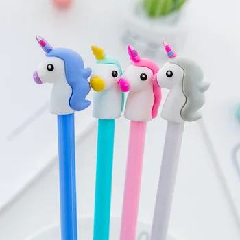 

1 PC Ballpoint Pen Cute Unicorn Gel Pen Black Ink Pen Kawaii Stationery School Office Supplies Gift For School