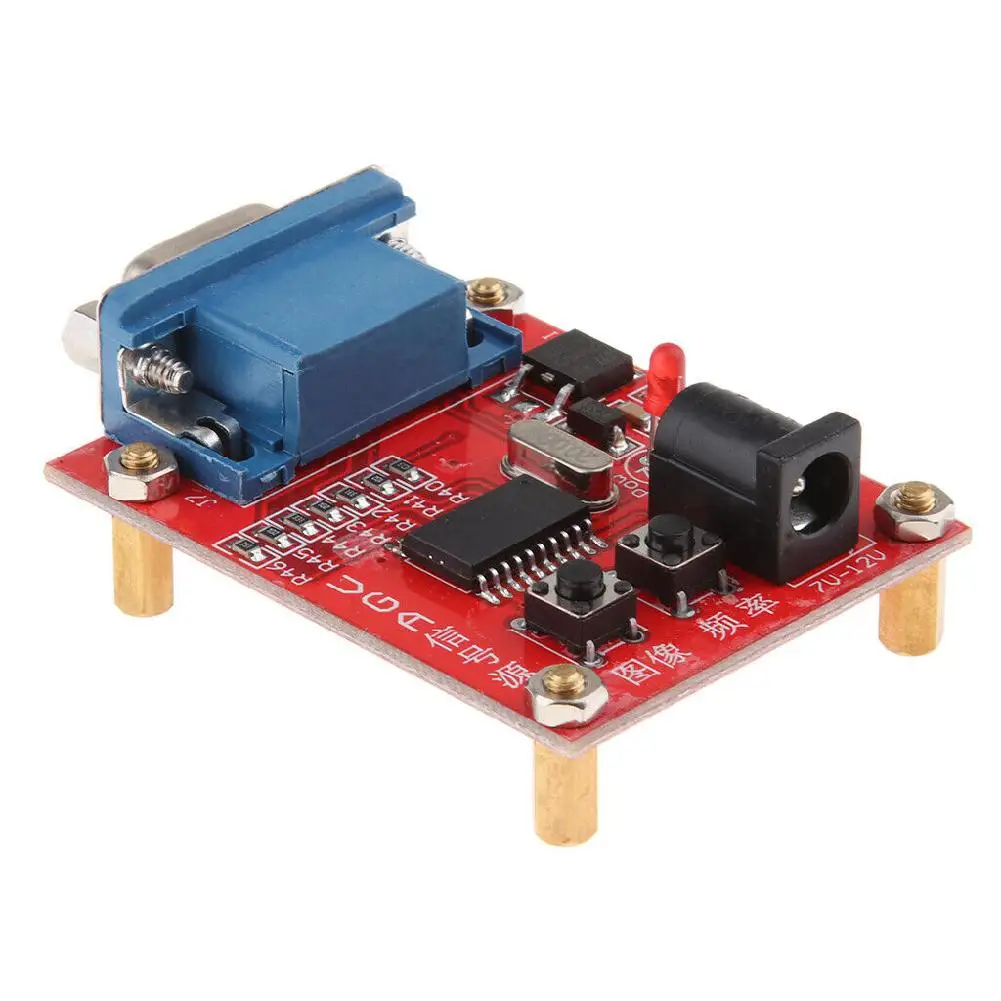 1 шт. VGA генератор сигналов ЖК-дисплей Дисплей тестер 7 V-12 V Мощность Вход