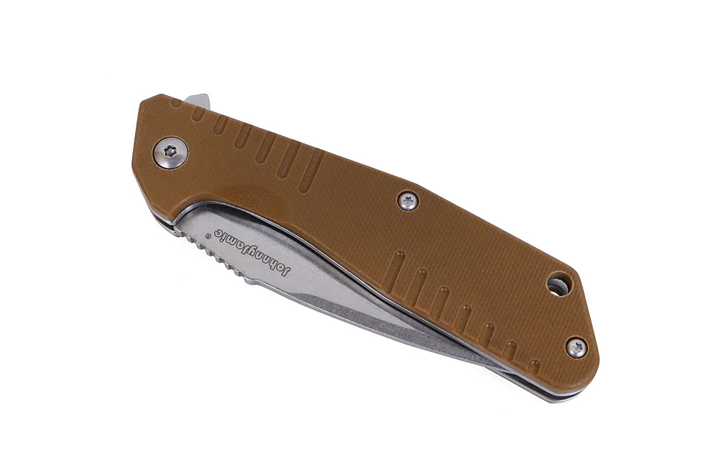 Карманный нож JohnnyJamie 440C тактический складной клинок из стали G10 с