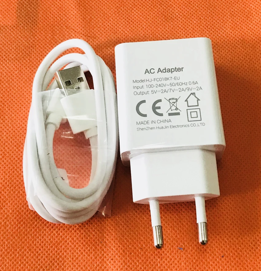 Original USB Charger Plug + USB Cable for OUKITEL K7 MT6750T Free shipping