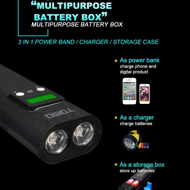 DIY power Bank анти-реверс 18650 зарядное устройство Коробка для хранения двойной светодиодный фонарик холодный свет портативный для iPhone iPad Smasung J