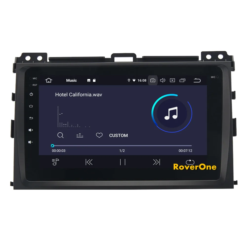 Excellent RoverOne For Toyota Prado 120 2004 - 2009 Android 9.0 Autoradio Car Multimedia Player Radio GPS Navigation Head Unit NO DVD 9