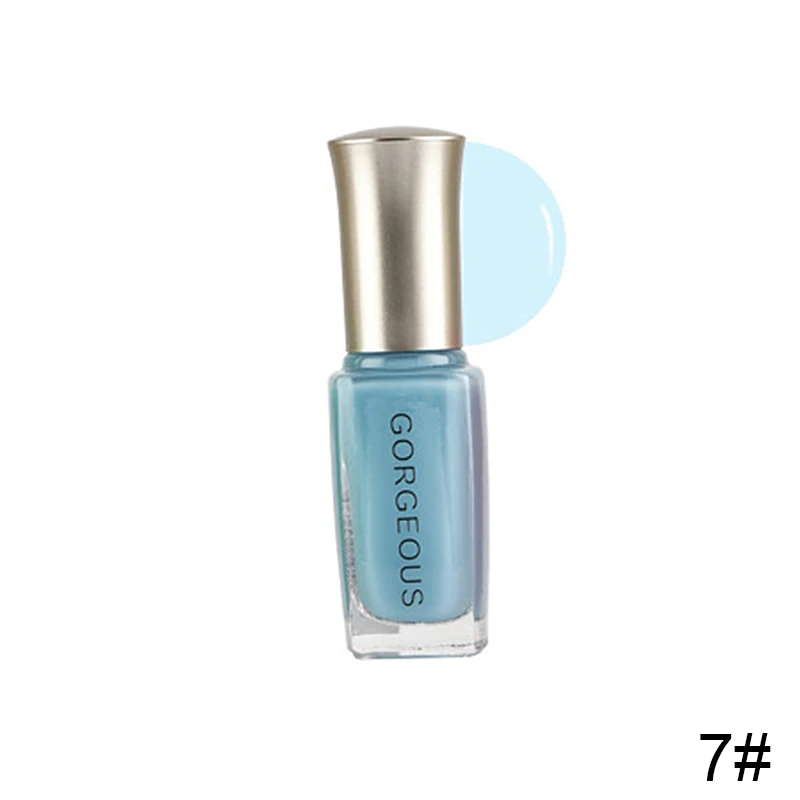 Subtransparent Nail Polish Jelly Translucent Nail Varnish Quick Dry Clear Lacquer 10ML Candy Nude Color Environmental Protection - Цвет: 7