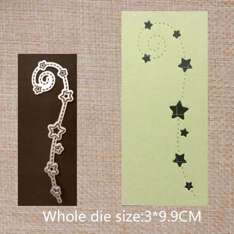 

Star cane Metal Cutting Dies for DIY Scrapbook Photo Album Paper Card Decorative Craft Embossing 30*99 mm