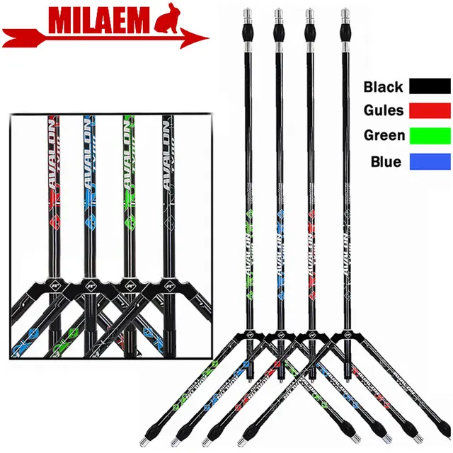  US $96.64 1Set Archery Recurve Stabilizer 10inch Balance Rubber Damper Carbon Stabilizer 