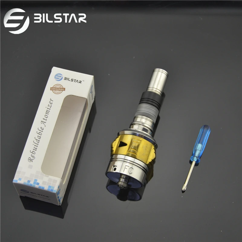 

Original Bilstar Lotus RDA RBA Rebuildable Dripping Atomizer 304 Stainless Steel 4 post for Mechanical Mod, 18650 Mod, 510 screw