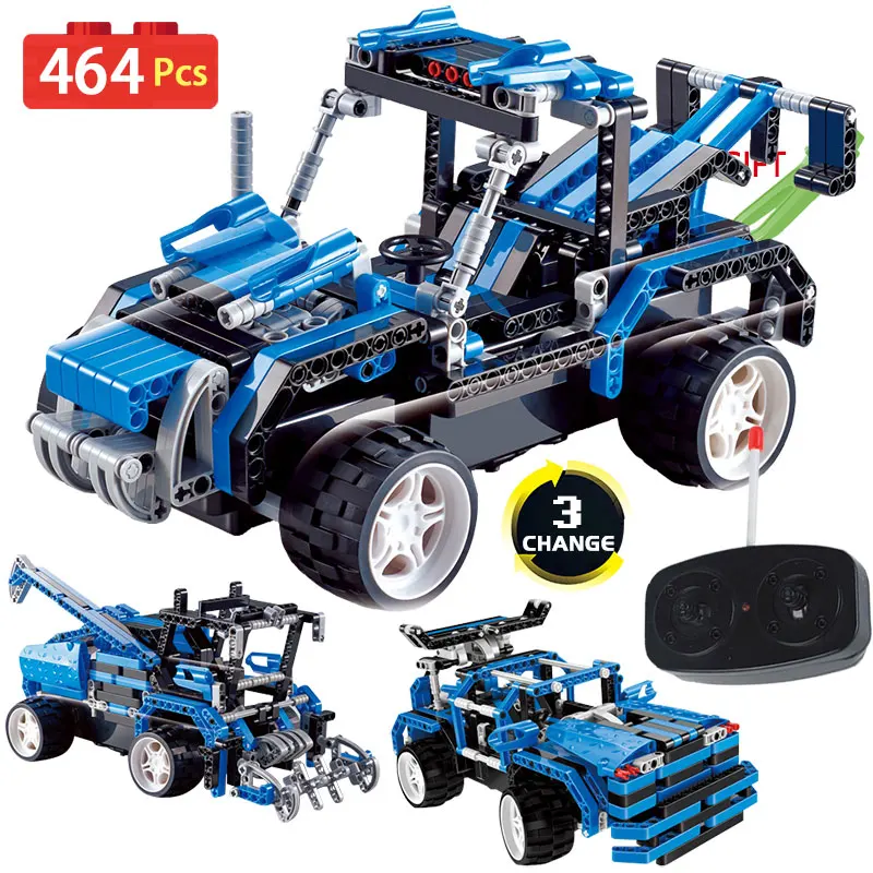 

3 IN 1 Technic Series Remote Control building blocks RC Simulation Car DIY toy compatible LegoINGlys Vehicle Toy for children