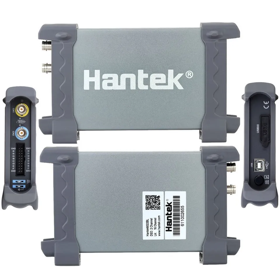 

2018 Hantek6022BL Original PC USB Oscilloscope 2 Digital Channels 20MHz Bandwidth 48MSa/s Sample Rate 16 Channels