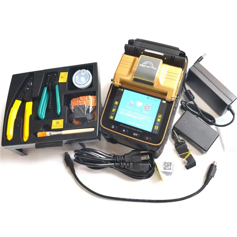 

10 Languages Fiber Fusion Splicer Signal Fire AI-8 AI-8C 6 Motors Auto Focus Splicing Machine