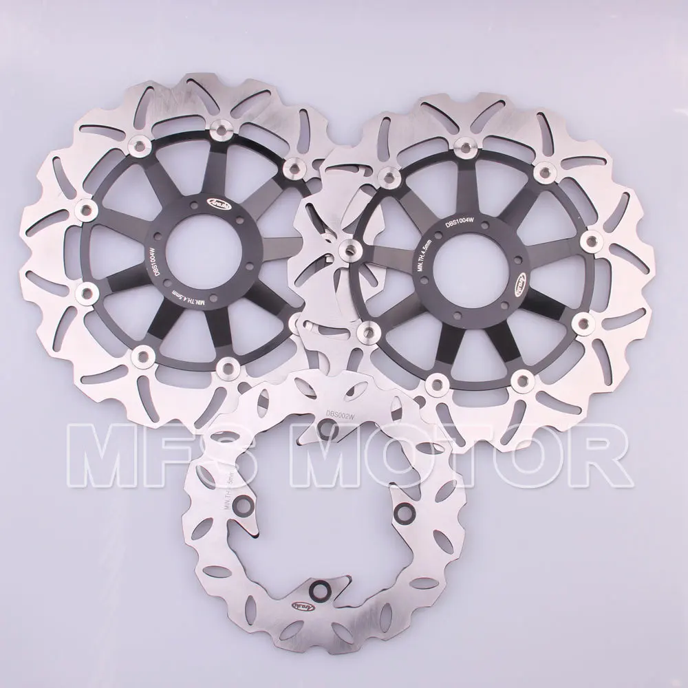 

Motorcycle Part Front Rear Brake Discs Rotor For Honda CBR600 F4 1999-2000 99 00 CBR 600 F4  1999 2000 99 00 Black