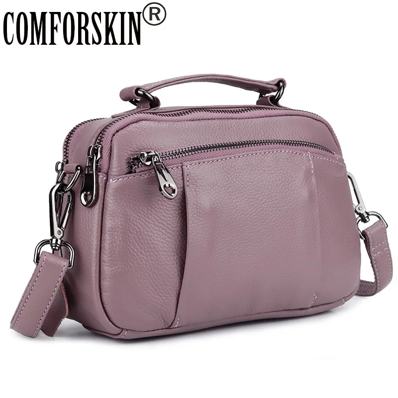 

COMFORSKIN Premium 100% Cowhide Leather Large Capacity Women's Totes New Arrivals Women Leather Handbag Hot Brand Shoulder Bag