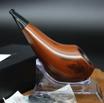 

2019 Latest Resin Tobacco Smoking Pipe - Durable Classical Cigar Pipe with Rubber ring best deal Chicken Leg Styling LF05