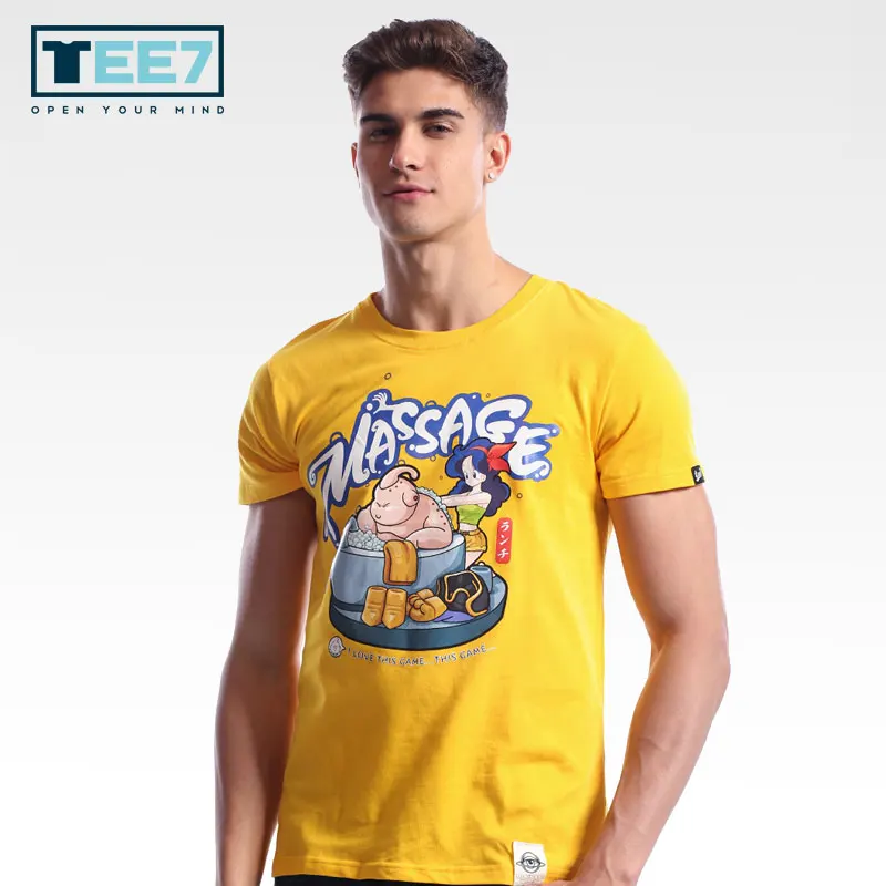 

TEE7 Dragon Ball Z Majin Buu 100% Cotton T shirt Short sleeve O-neck Fashion T-shirts Mens Tee Casual clothes