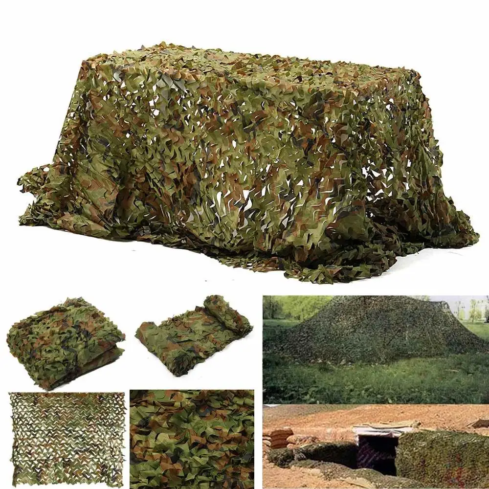 

1.5x5M Camouflage Sun Shade Net Military Mesh Awning Hunting Shade Sails Camping Car Hide Cover Outdoor Beach Tent Sun Shelter