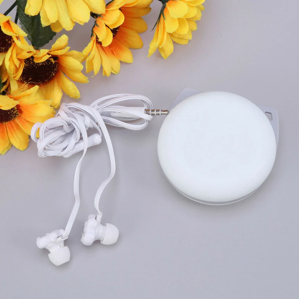 Earphone Women Cartoon Earphones with Storage Case In-ear Kitten Claw Earphone GY88