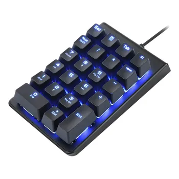 

Portable USB RGB Wired Keyboard 19-key Mini Digital Mechanical Keyboard Waterproof Backlit Numeric Keypad Numeric Keypad