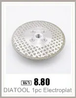 DIATOOL 5" Electroplated diamond cutting & grinding disc Bore 22.23 Diameter 125MM Both side coated diamond saw blade