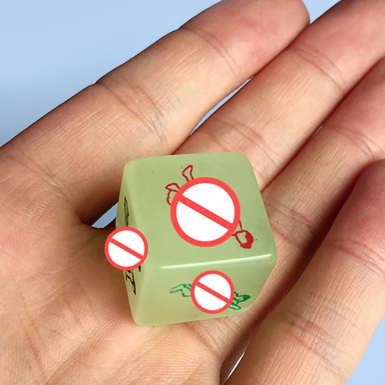 1 шт. светится в темноте Эротические Кости ночные светильники кубик любви секса