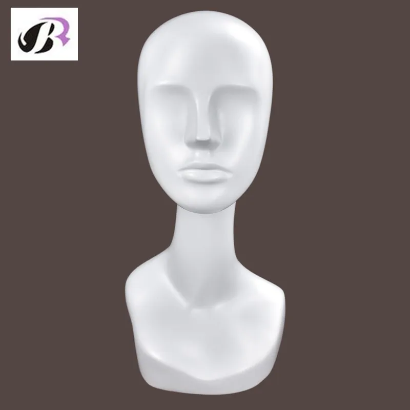 Free Shipping Male New Style Wig Head Gloss White Mannequin Head Wig Stand Mannequin Fiberglass Male Manikin Head On Sale