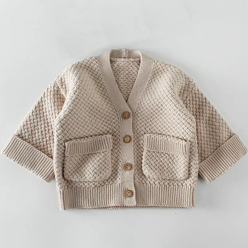 

Autumn Baby Girls Cardigan Sweaters Spring Newborn Boys Cotton Sweater Coat Children Knitted Toddler Kids Winter Casual Clothes