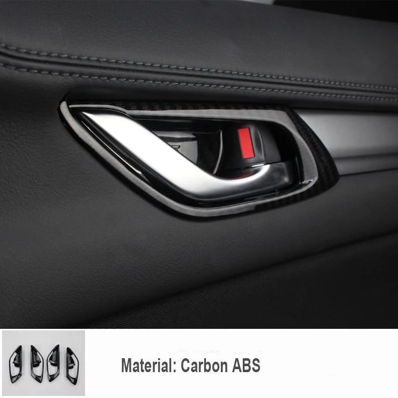 

4pcs/set ABS Plastic Chrome Door handle Cover Trim Case Kit Car Accessories Stickers for 2017 2018 2019 Mazda CX-5 CX5 CX 5