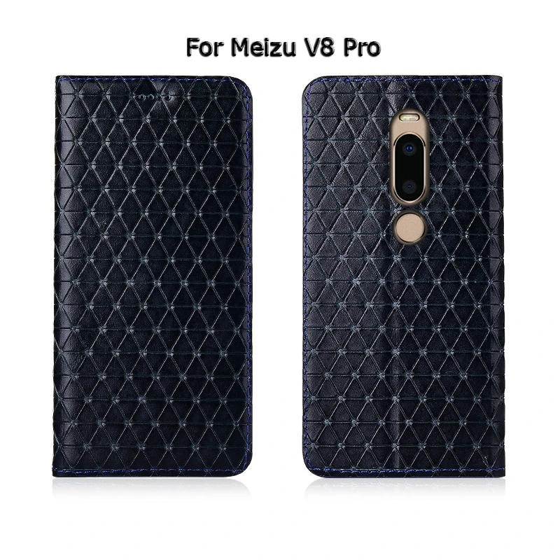 Модный флип-чехол для телефона с подставкой для Meizu X8 V8 Pro из натуральной коровьей кожи, дизайнерский чехол для телефона
