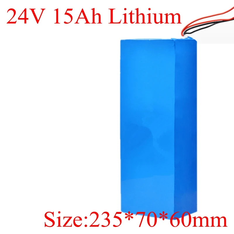 

Li-ion 18650 Battery Pack 24V 15Ah Lithium Battery 24V for 350W 500W Motor Electric Bike Ebike Bicycle Escooter + 2A Charger