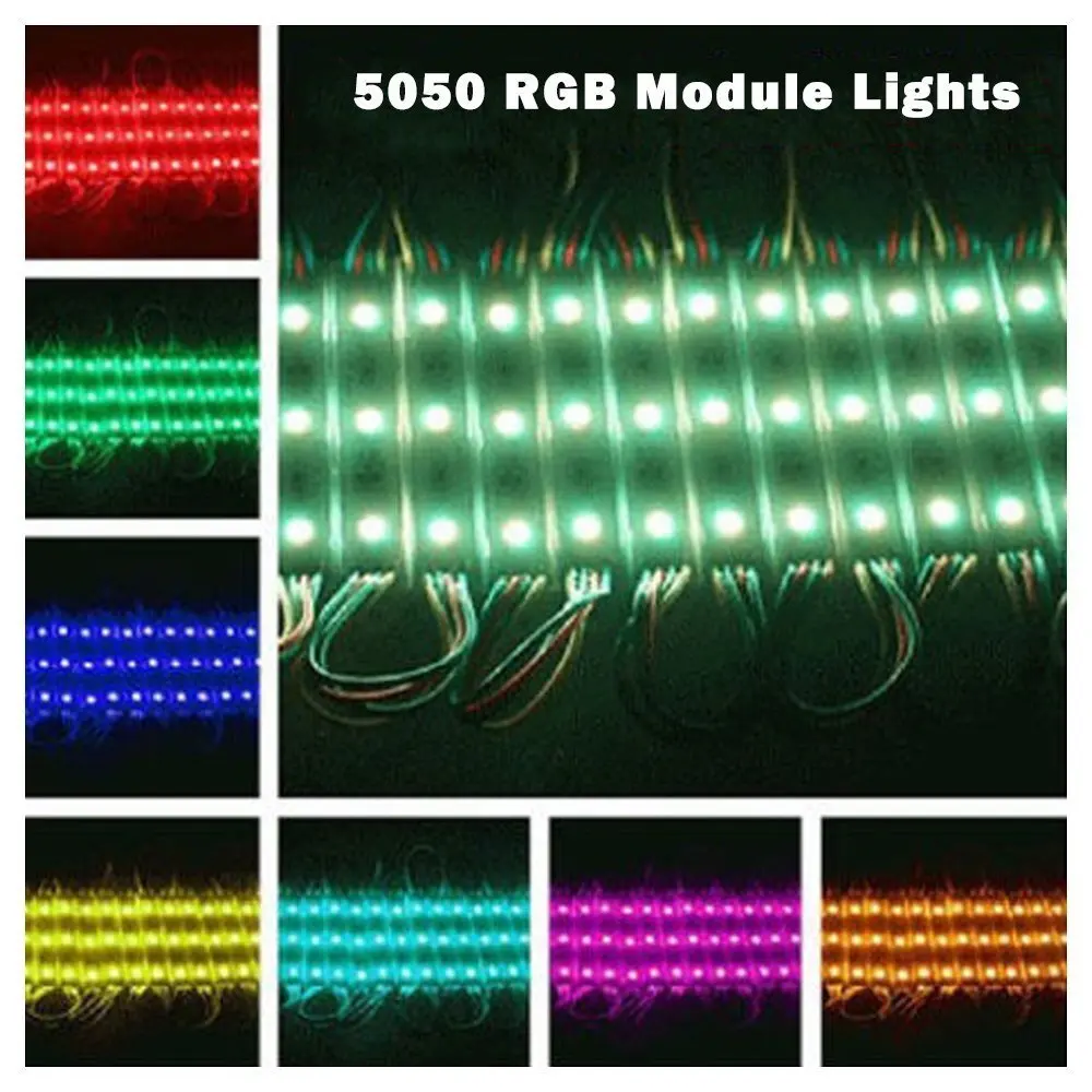 DIY LED U-HOME 20Pcs DC12V 3Leds 5050 RGB LED Module Lights LED Light LED Lamp for Kitchen Advertising Signs Advertis Room diy led u home 20pcs dc12v 3leds 5050 rgb led module lights led light led lamp for kitchen advertising signs advertis room