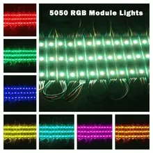 MARSWALLED 20Pcs DC12V 3Leds 5050 RGB LED Module Lights LED Light LED Lamp for Kitchen Advertising Signs Advertis Room