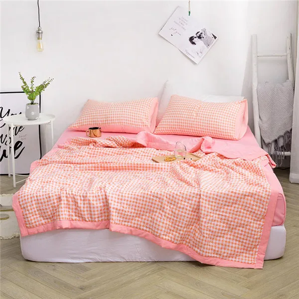 Новые летние одеяла с полосатым принтом, хлопок, кондиционер, прохладное тонкое одеяло, моющееся, удобное, домашний текстиль, постельные принадлежности - Цвет: 10