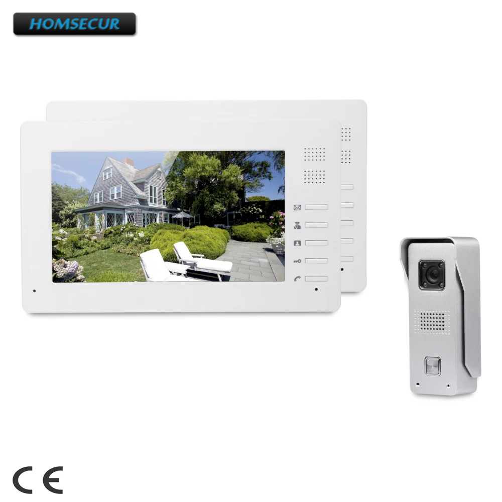 

HOMSECUR 7inch Wired Video Door Phone Intercom System with Mute Mode for Home Security XC002+XM706
