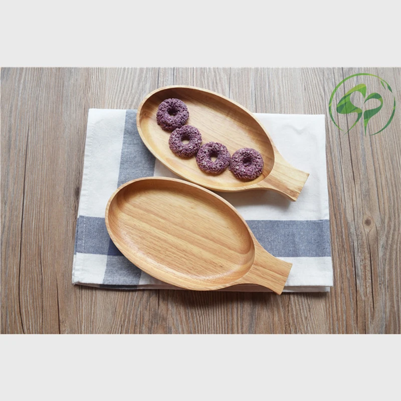 

Wooden Salad Plate Dinner plate Wood Dishes fruit bowl Wooden tableware kitchen home supply